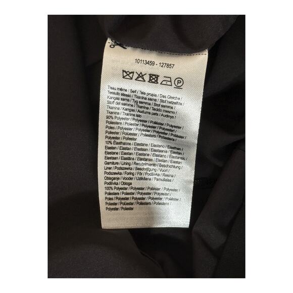 Halston Anabelle strapless fitted mini dress black size 14 - Picture 7 of 9